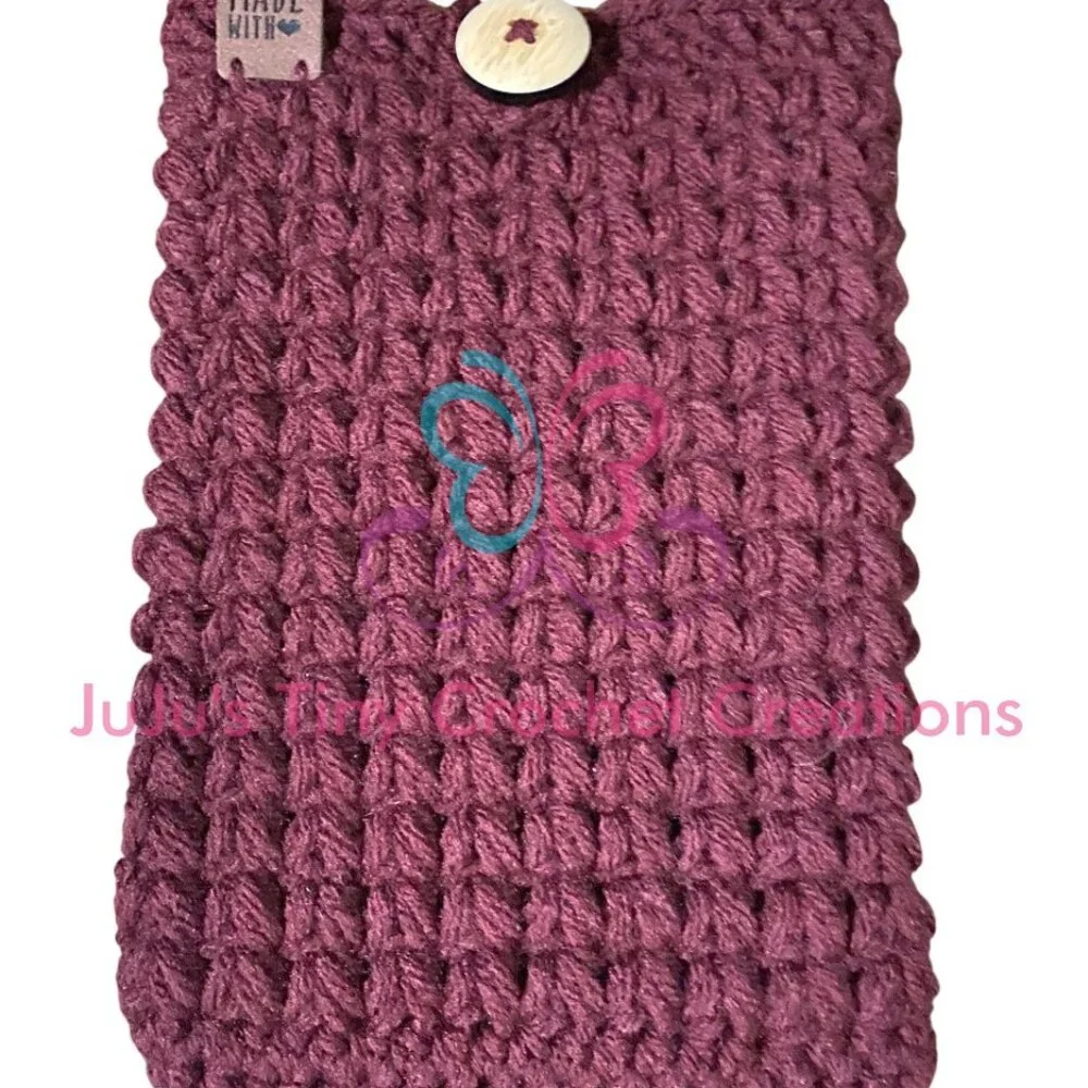 Handmade Crocheted Cover for Kindle Paperwhite E-Reader - Gift for Book Lovers